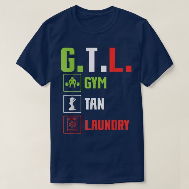 Camiseta Lavagem GTL Gym Tan (Frente do Design)