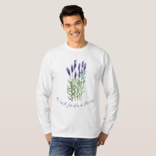 Camiseta Lavanda, a terra ri nas flores