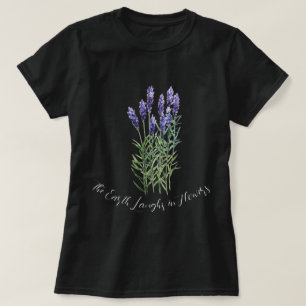 Camiseta Lavanda, a terra ri nas flores