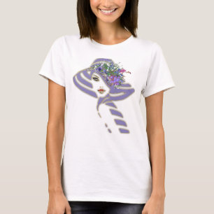Camiseta Lavanda - Buquês violetas