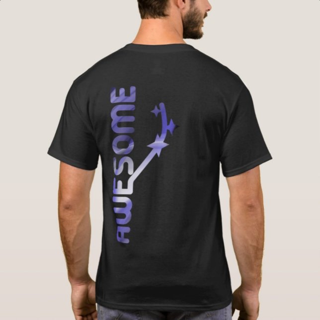 Camiseta LAVANDA Impressão de traseira INCRÍVEL, Abstrato d (Criador carregado)