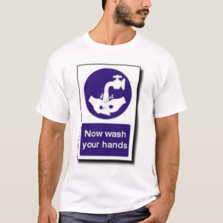 Camiseta Lave agora suas mãos