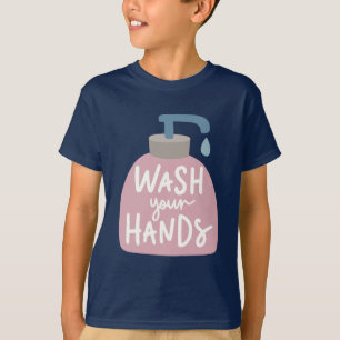 Camiseta Lave as mãos