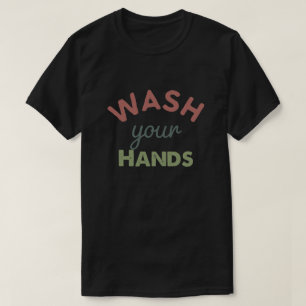 Camiseta Lave as mãos