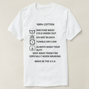 Camiseta lave o seu