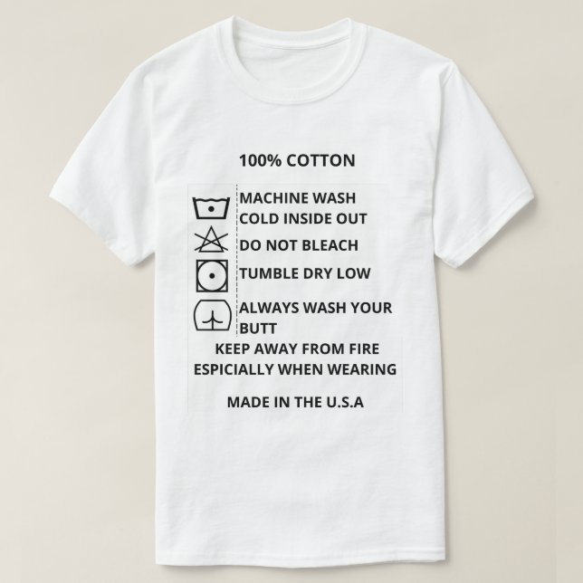 Camiseta lave o seu (Frente do Design)