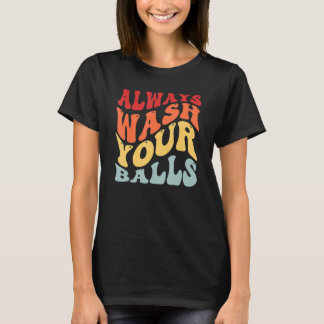 Camiseta Lave Sempre O Jogador De Golfe De Golfe