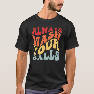 Camiseta Lave Sempre O Jogador De Golfe De Golfe