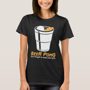 Camiseta Lave seus testículos I Mesa de Tênis de Ping Pong