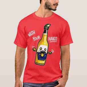 Camiseta Lave sua mão Cerveja