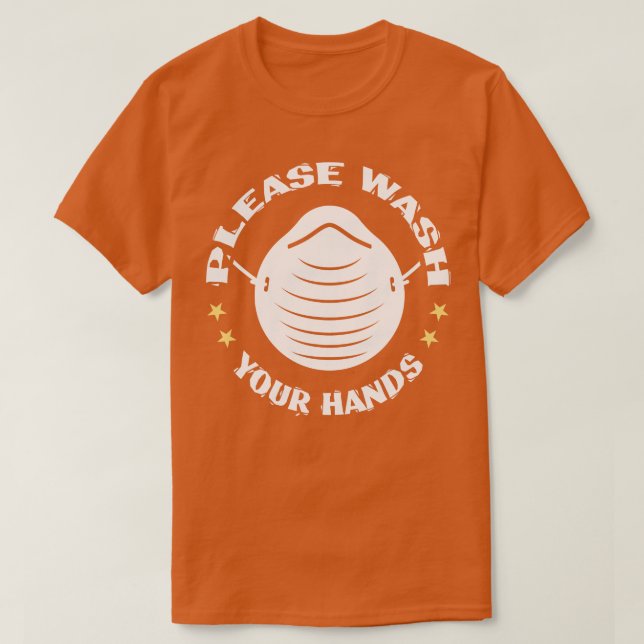 Camiseta Lave Suas Mãos (Frente do Design)