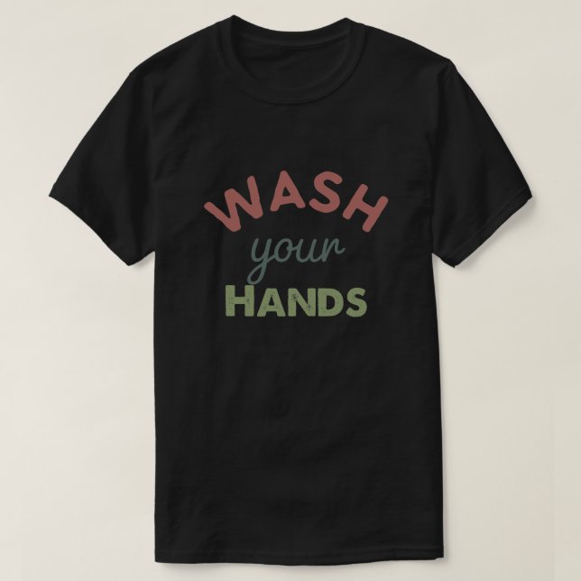 Camiseta Lave Suas Mãos (Frente do Design)