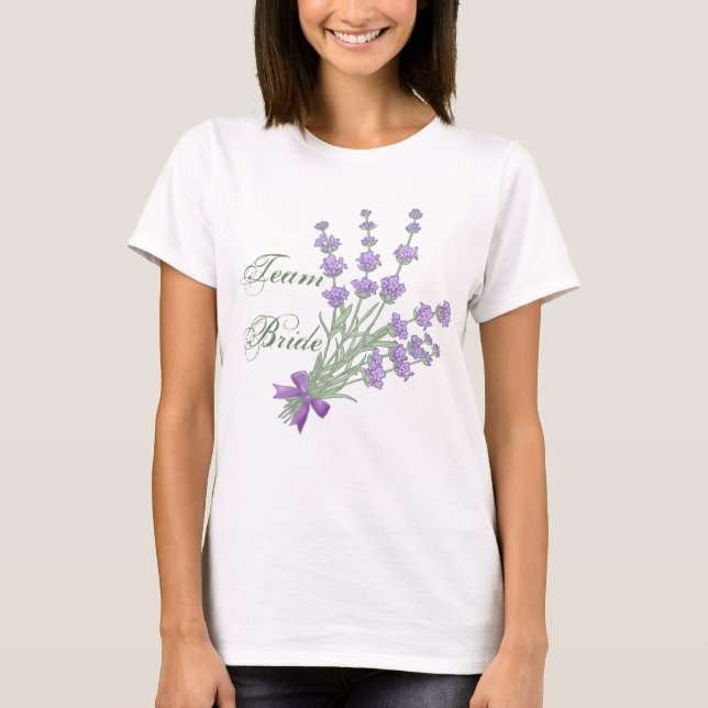 Camiseta Lavendelstrauss, Team Bride (Frente)