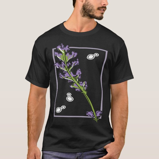 Camiseta Lavender Flower Fan Gardener Florist (Frente)