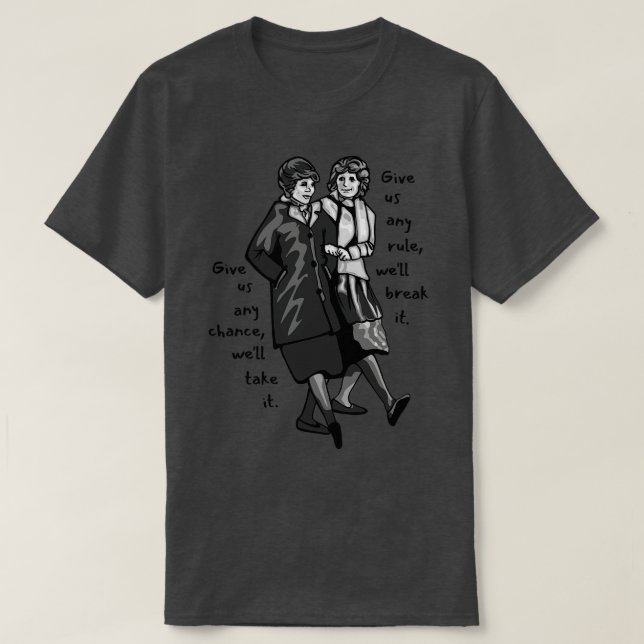 Camiseta Laverne Shirley Drawing 1 (Frente do Design)