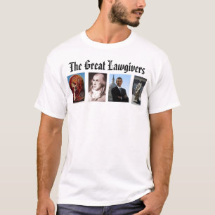 Camiseta lawgiver, James Madison, ícone Moses e o