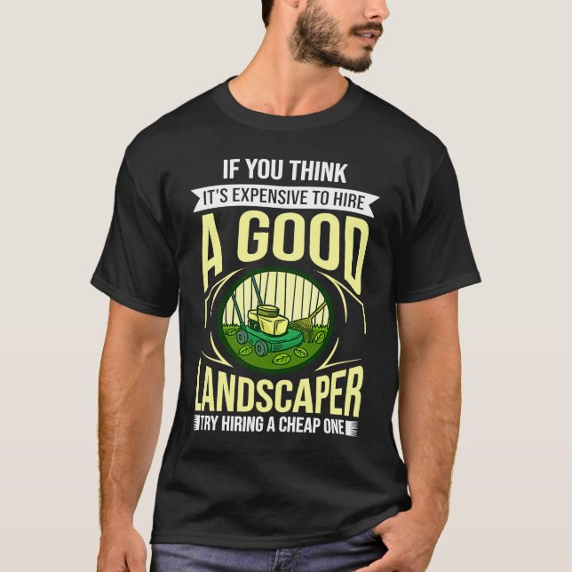 Camiseta Lawn Care Landscaper Mears 1 (Frente)