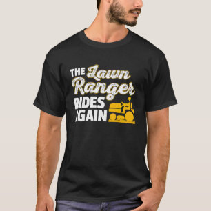 Camiseta Lawn Mower Landscaper O Corredor De Lâmina Volta A