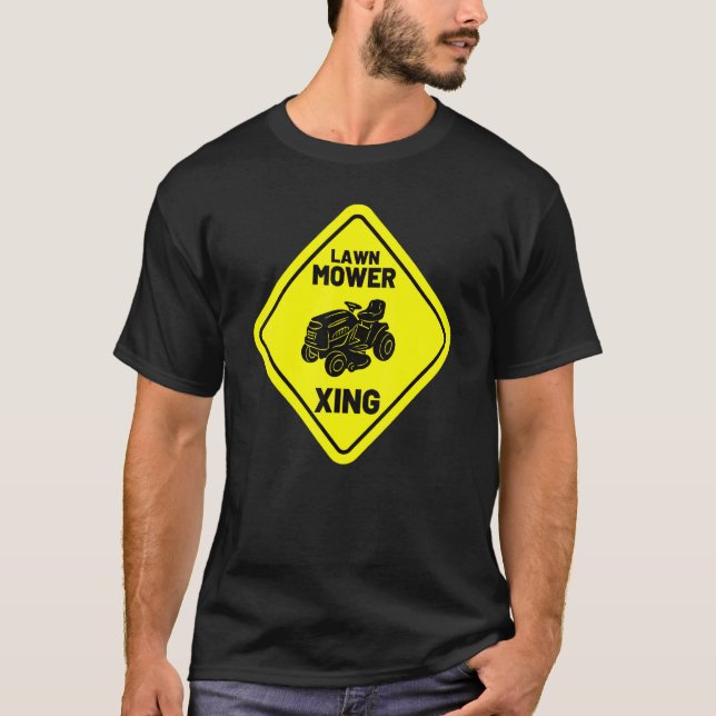 Camiseta Lawn Mower Xing Remor Tracto - Leitura de Trabalho (Frente)