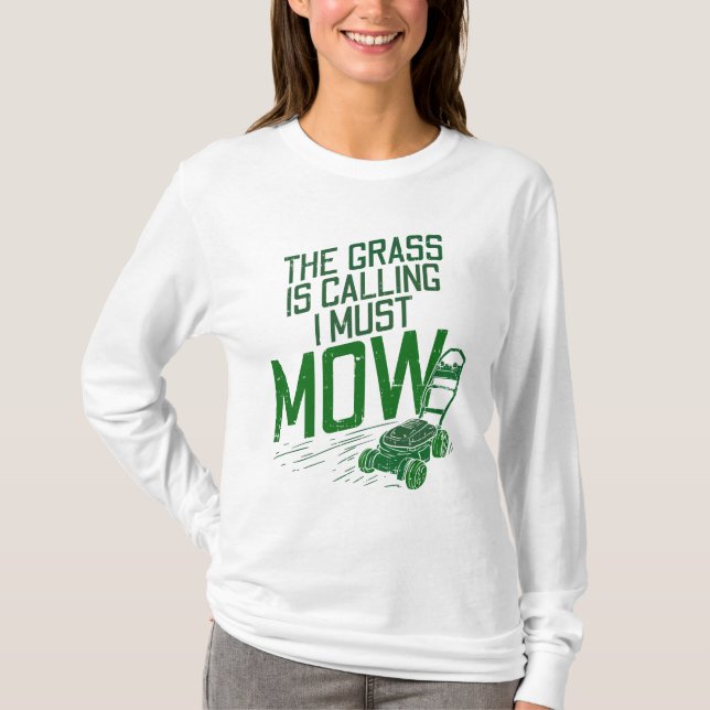 Camiseta Lawn Mowing Lawn Care (Frente)