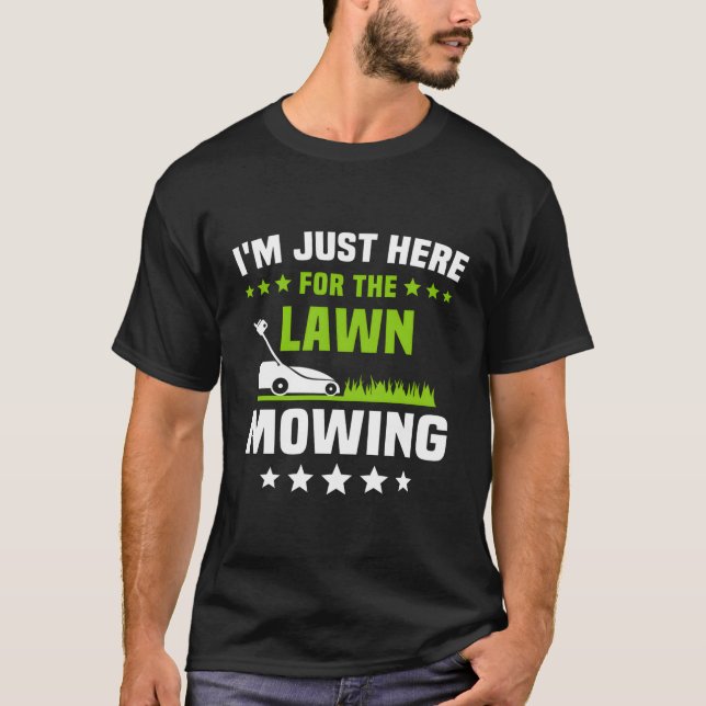 Camiseta Lawn Mwing Lawnmower Mow Lawn Mears (Frente)