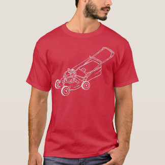 Camiseta Lawnmower Mowing Sketch a Day Art Funny Father Dad