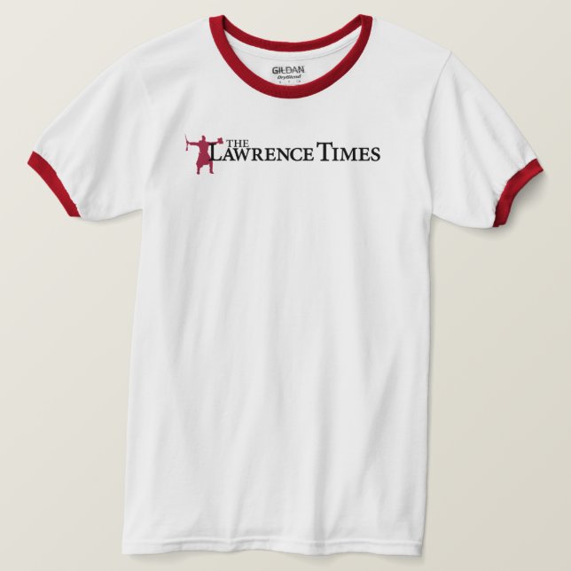 Camiseta Lawrence Times Ringer (Frente do Design)