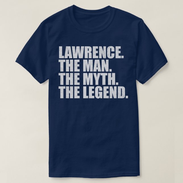Camiseta LawrenceLawrence Nome Lawrence é indicado (Frente do Design)