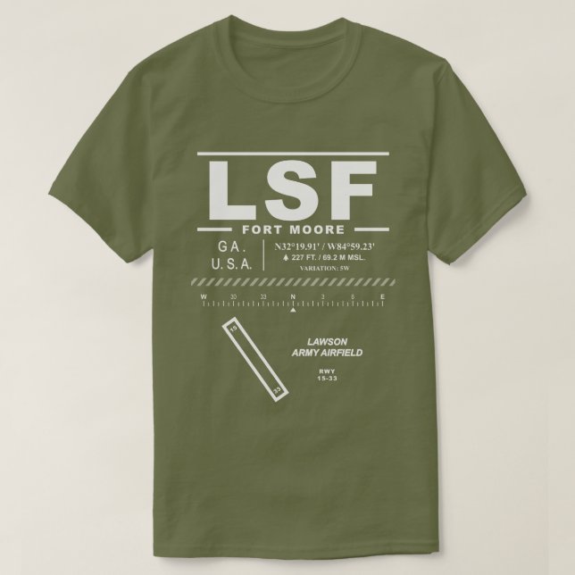 Camiseta Lawson Army Airfield LSF (Frente do Design)