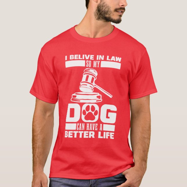 Camiseta Lawyer Dog retro boy (Frente)