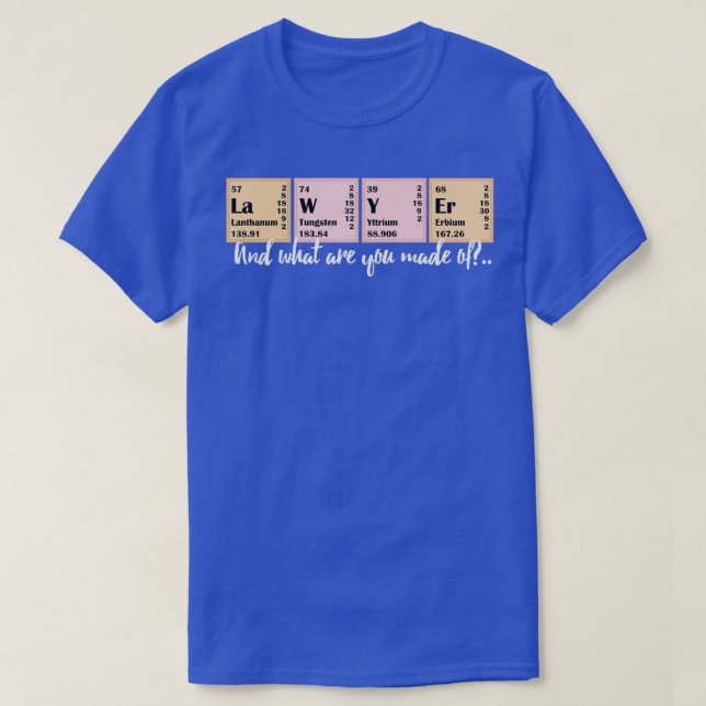 Camiseta Lawyer Fashion Lawyer Chemical Analysis (Frente do Design)