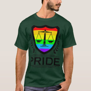 Camiseta Lawyer Orgulho gay Law School Paralegal Scales of