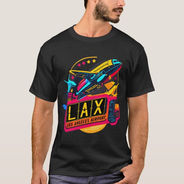 Camiseta LAX - Aeroporto de Los Angeles (Frente)