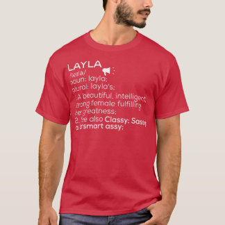 Camiseta Layla Nome Layla Layla Definição Layla Nome femini