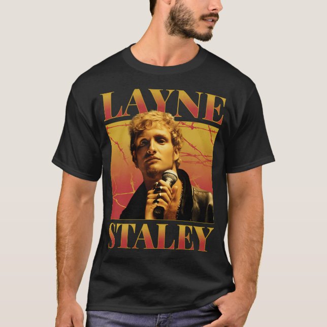 Camiseta Layne Staley Retro Bootleg Style Homenagem (Frente)