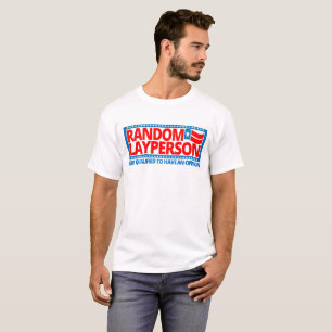 Camiseta Layperson aleatório