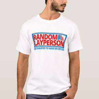 Camiseta Layperson aleatório (versão da bandeira americana)