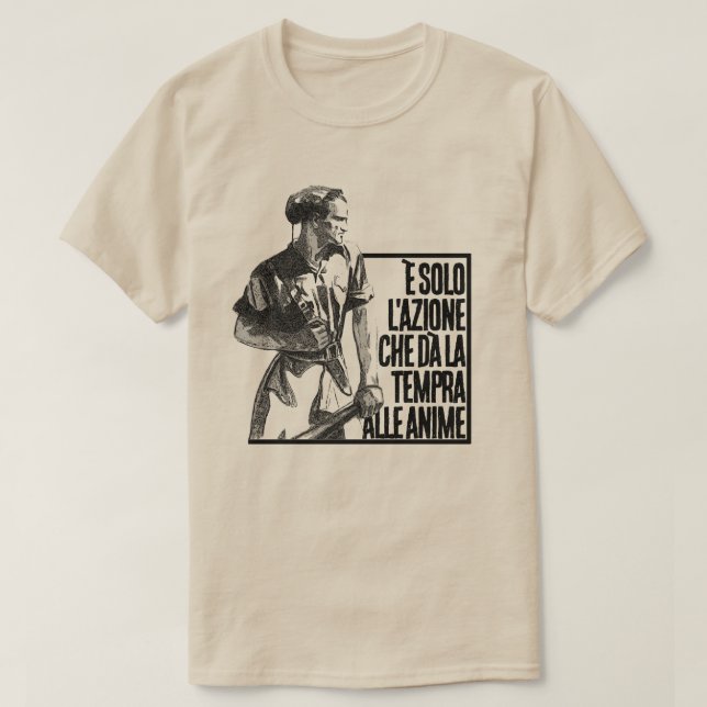 CAMISETA L'AZIONE (Frente do Design)