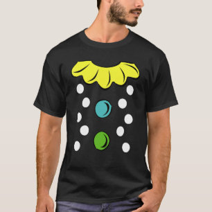 Camiseta Lazy Costume Tees Clown with Bow Tie and Flower