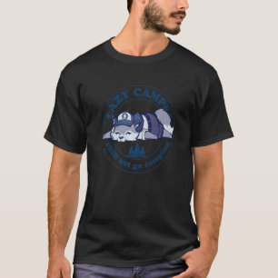 Camiseta Lazy Fox Scout Camping Summer Camp Cute Blue Anima