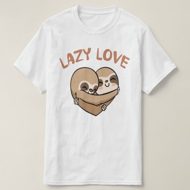 Camiseta Lazy Love (Frente do Design)