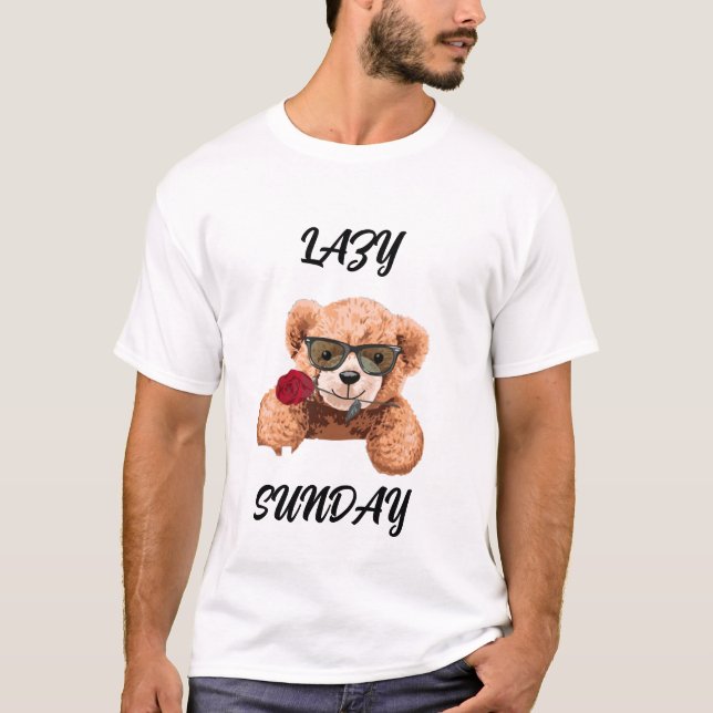 Camiseta Lazy Sunday Sunday Mood Stay Cozy Weekend Vibes Ch (Frente)