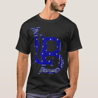 Camiseta LB Longa praia California Blue bandana hip hop