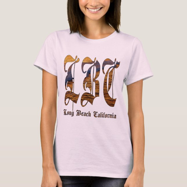Camiseta LBC - Long Beach Califórnia - oceano (Frente)