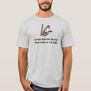 Camiseta LCG, guitarra feitas sob encomenda, feitos mão