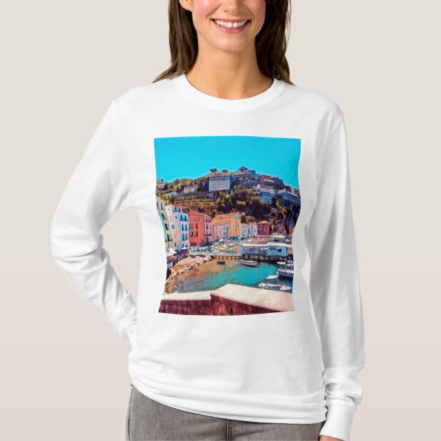 Camiseta ldp SORRENTO - panorama - praia - (Frente)