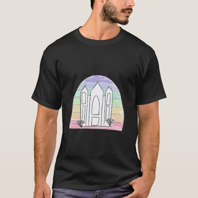 Camiseta LDS Salt Lake City Temple Torre (Frente)