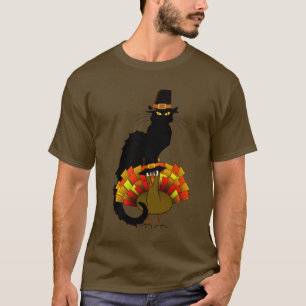 Camiseta Le Chat Noir de Ação de Graças com Peregr
