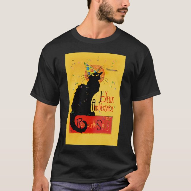 Camiseta Le Chat Noir - Joyeux Anniversaire (Frente)