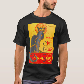 Camiseta Le Chat Noir The Black Cat Art Nouveau